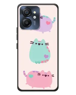 Чехол для Blackview Color 8 с картинкой «Pusheen трио»