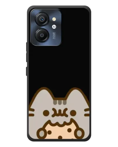 Чехол для Blackview Color 8 с картинкой «Пушин на черном»