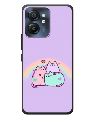 Чехол для Blackview Color 8 с картинкой «Радужные Пушины»
