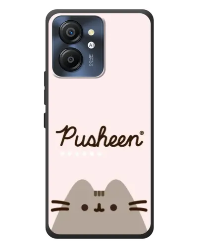 Чехол для Blackview Color 8 с картинкой «Pusheen логотип»