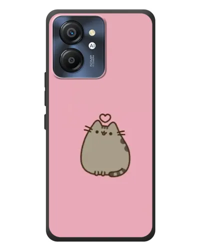 Чехол для Blackview Color 8 с картинкой «Pusheen сердце»