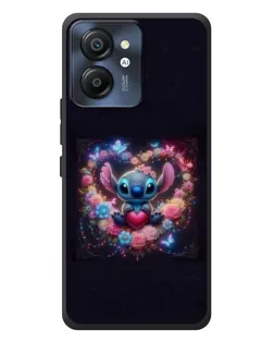 Чехол для Blackview Color 8 с картинкой «Stitch в цветах»