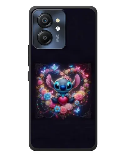 Чехол для Blackview Color 8 с картинкой «Stitch в цветах» Чехол для Blackview Color 8 с картинкой «Stitch в цветах»