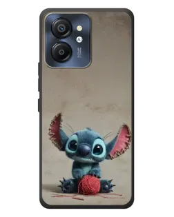 Чехол для Blackview Color 8 с картинкой «Стич на коричневом фоне»