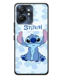 Чехол для Blackview Color 8 с картинкой «Stitch среди цветов»