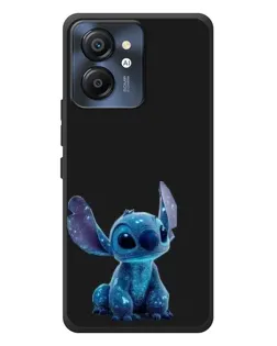 Чехол для Blackview Color 8 с картинкой «Стич на черном»