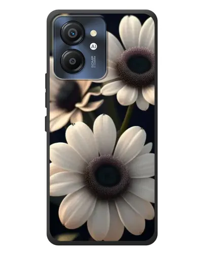 Чехол для Blackview Color 8 с картинкой «Белые маргаритки макро»