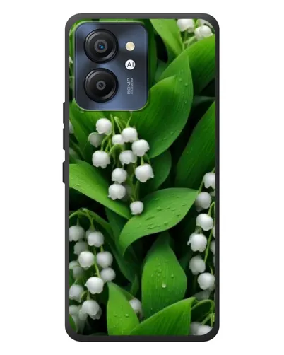 Чехол для Blackview Color 8 с картинкой «Ландыши в зелени»