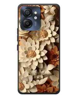 Чехол для Blackview Color 8 с картинкой «Бежевый флористический декор»