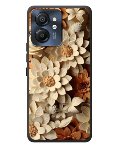 Чехол для Blackview Color 8 с картинкой «Бежевый флористический декор»