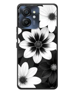 Чехол для Blackview Color 8 с картинкой «Монохромные астры»
