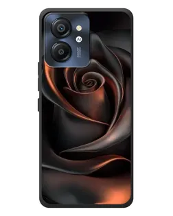 Чехол для Blackview Color 8 с картинкой «Шелковая черная роза»