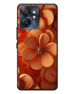 Чехол для Blackview Color 8 с картинкой «Оранжевый макро цветок»