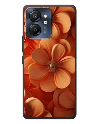 Чехол для Blackview Color 8 с картинкой «Оранжевый макро цветок»