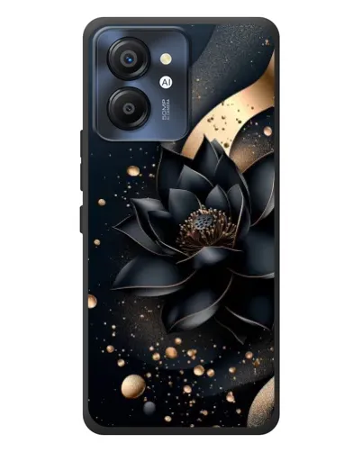 Чехол для Blackview Color 8 с картинкой «Черный лотос»