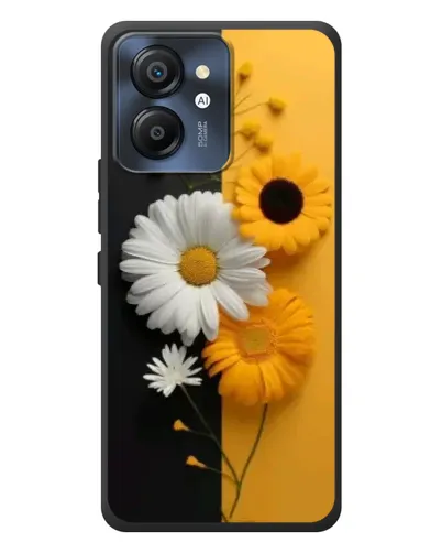 Чехол для Blackview Color 8 с картинкой «Подсолнух и ромашка»