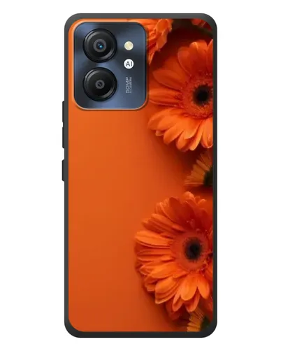 Чехол для Blackview Color 8 с картинкой «Оранжевые герберы»