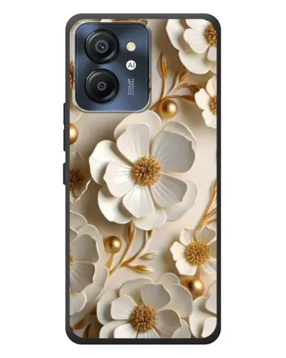 Чехол для Blackview Color 8 с картинкой «Белие бумажние  цвети»