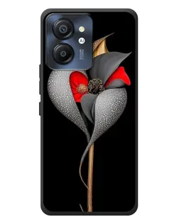 Чехол для Blackview Color 8 с картинкой «Серебряный фантазийный цветок»