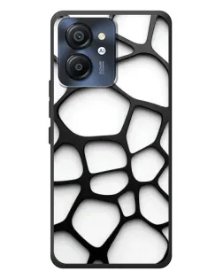 Чохол для Blackview Color 8 з картинкою «Біла об'ємна сітка»