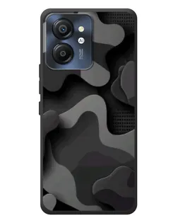 Чехол для Blackview Color 8 с картинкой «Темный абстрактный камуфляж»