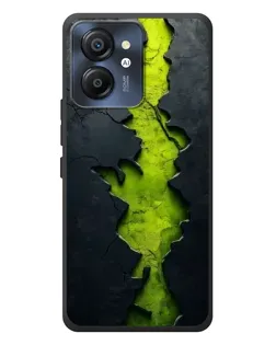 Чехол для Blackview Color 8 с картинкой «Салатовый разлом скалы»