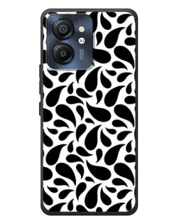 Чехол для Blackview Color 8 с картинкой «Контрастные черные капли»