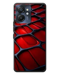 Чехол для Blackview Color 8 с картинкой «Красная глянцевая сетка»