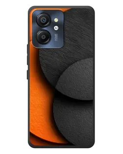 Чехол для Blackview Color 8 с картинкой «Геометрия оранжевых кругов»