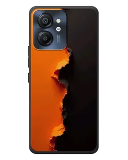 Чехол для Blackview Color 8 с картинкой «Оранжевый разлом»