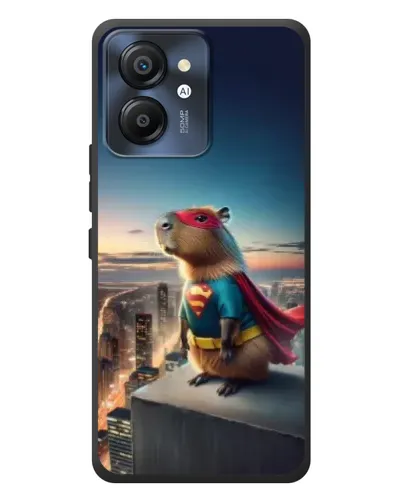 Чехол для Blackview Color 8 с картинкой «Капи-мен супергерой»