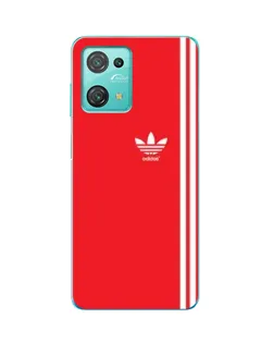 Чохол для Blackview Oscal C30 Pro з картинкою «Червоний мінімалізм Adidas»
