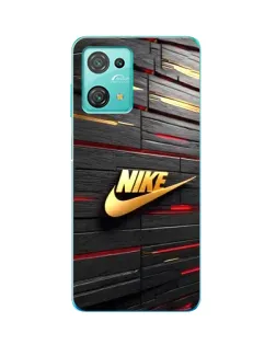 Чехол для Blackview Oscal C30 Pro с картинкой «Золотой Nike на металле»