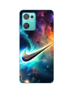 Чехол для Blackview Oscal C30 Pro с картинкой «Космический Nike Swoosh»