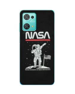 Чехол для Blackview Oscal C30 Pro с картинкой «NASA — шагаем по Луне»