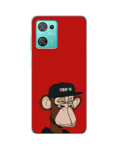 Чехол для Blackview Oscal C30 Pro с картинкой «Bored Ape — красный фон» Чехол для Blackview Oscal C30 Pro с картинкой «Bored Ape — красный фон»