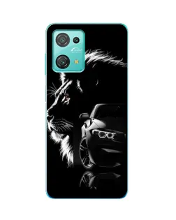 Чехол для Blackview Oscal C30 Pro с картинкой «BMW и лев»