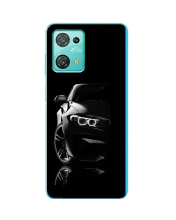 Чехол для Blackview Oscal C30 Pro с картинкой «Силуэт BMW в темноте»