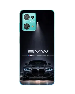 Чохол для Blackview Oscal C30 Pro з картинкою «BMW крізь нічне місто»