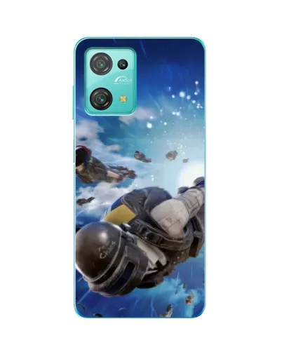 Чехол для Blackview Oscal C30 Pro с картинкой «Десант PUBG — прыжок»