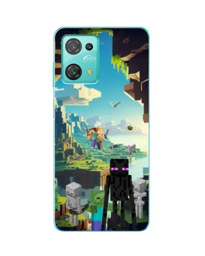 Чехол для Blackview Oscal C30 Pro с картинкой «Эндермен в лесу»