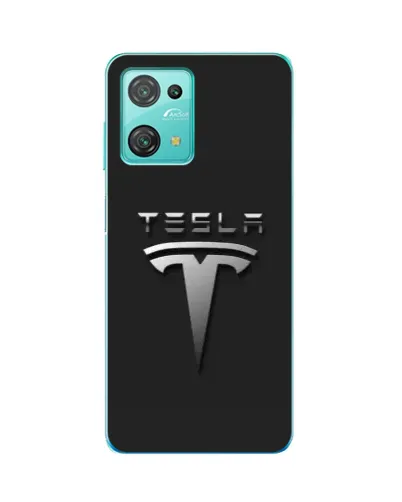Чехол для Blackview Oscal C30 Pro с картинкой «Стальной логотип Tesla»