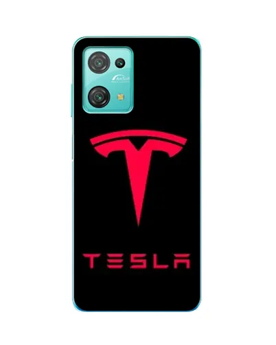 Чехол для Blackview Oscal C30 Pro с картинкой «Tesla Red Logo»
