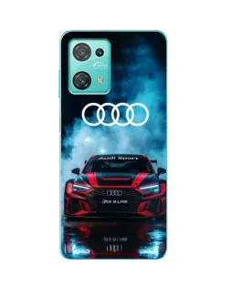 Чехол для Blackview Oscal C30 Pro с картинкой «Audi Sport — неон»