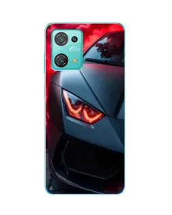 Чехол для Blackview Oscal C30 Pro с картинкой «Lamborghini красное сияние»