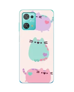 Чехол для Blackview Oscal C30 Pro с картинкой «Pusheen трио»