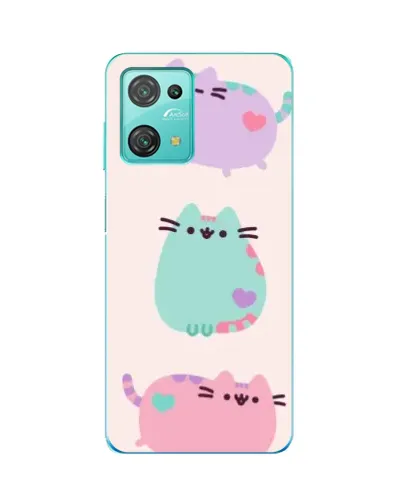 Чехол для Blackview Oscal C30 Pro с картинкой «Pusheen трио»