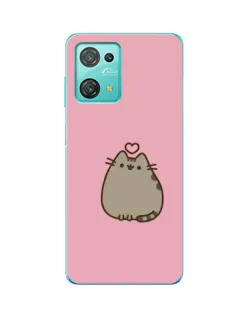 Чехол для Blackview Oscal C30 Pro с картинкой «Pusheen сердце»