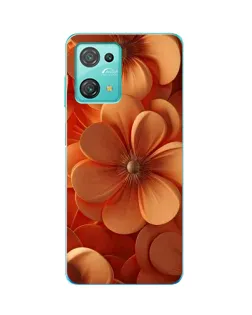 Чохол для Blackview Oscal C30 Pro з картинкою «Помаранчева макро квітка»