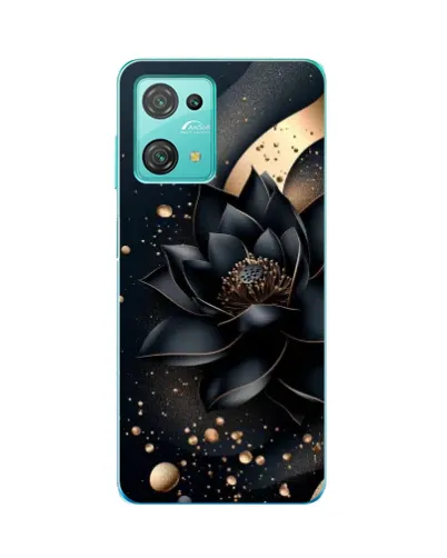 Чехол для Blackview Oscal C30 Pro с картинкой «Черный лотос»